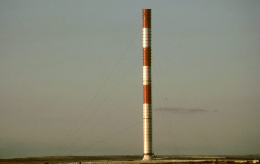 Solar Updraft Tower experiment in Manzanares from afar